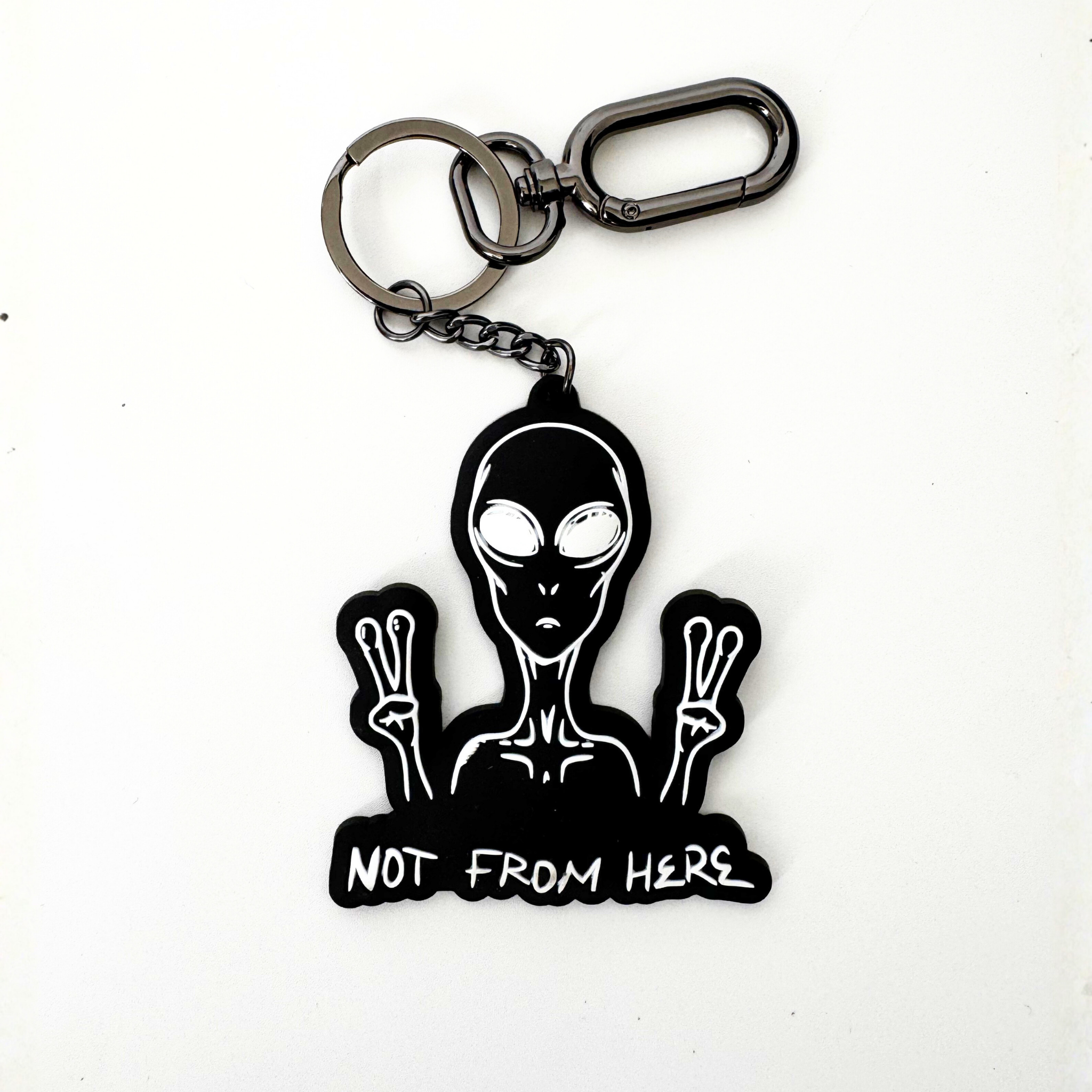 NOT FROM HERE Keychain