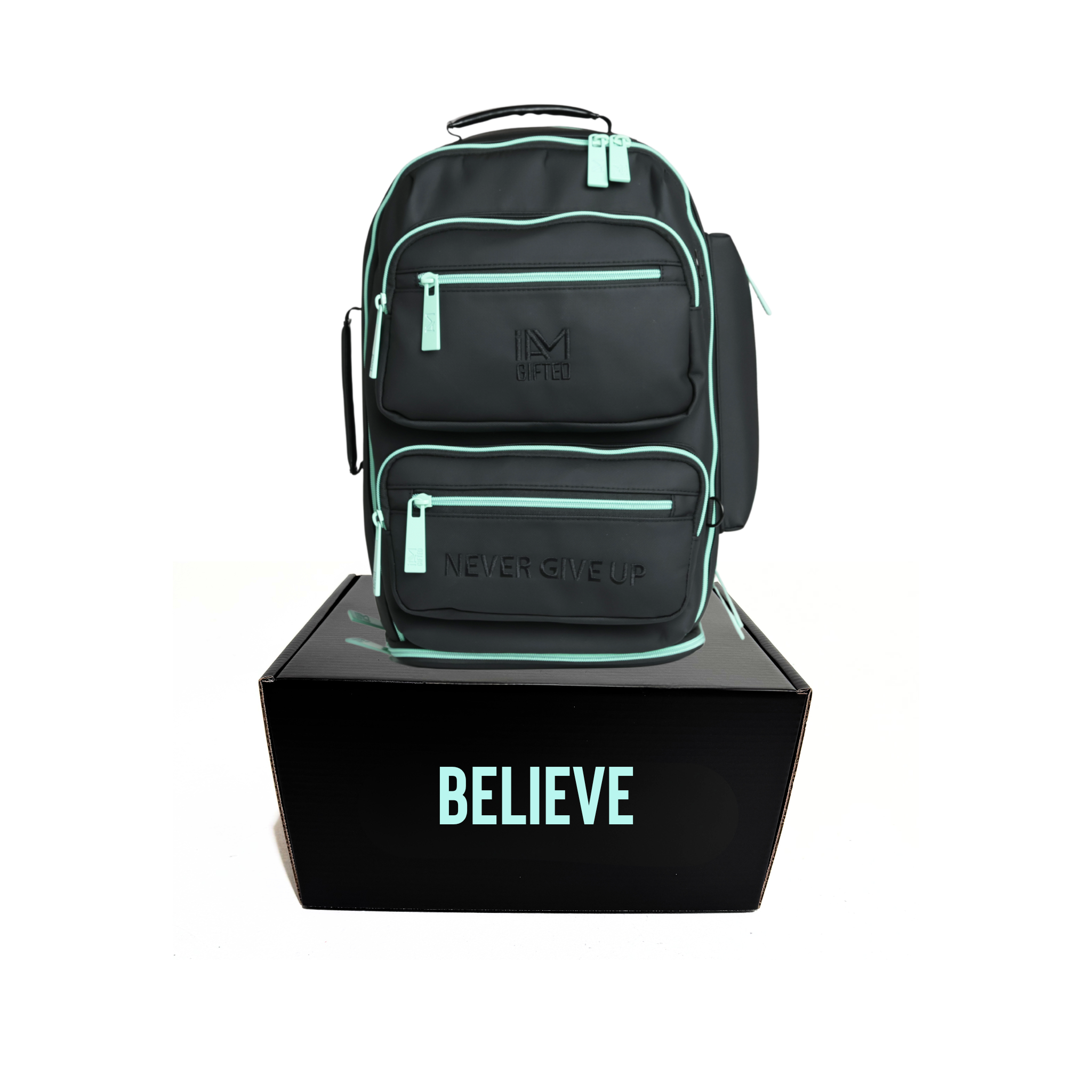 “BELIEVE" —  Teal Trim (Elite Small)
